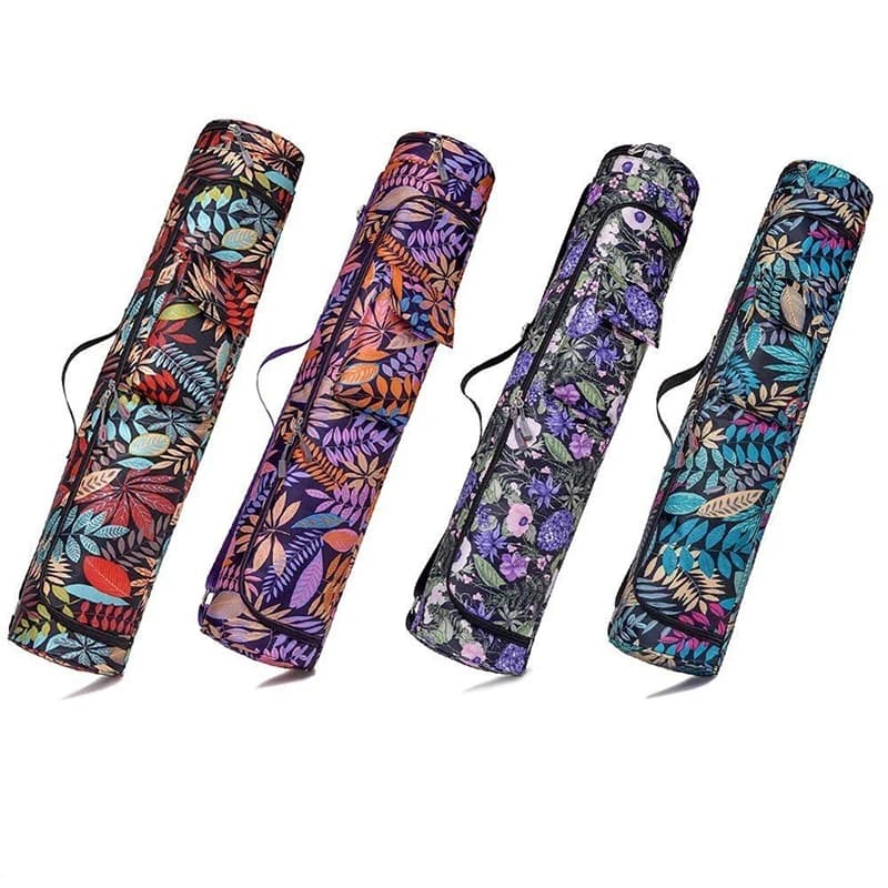 Men's printed yoga mat bag sport pilates fitness backpack dance gym mat cover