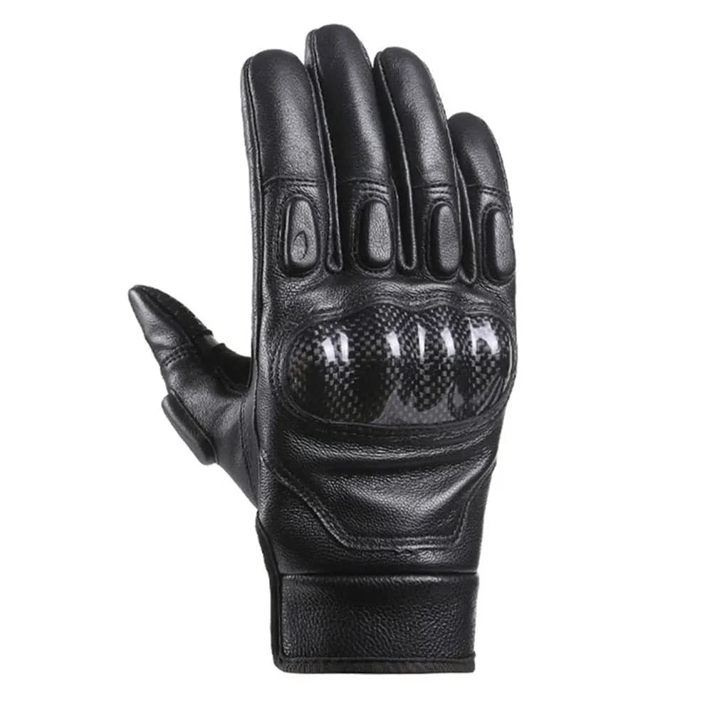Guanti da moto in pelle Guanti touch screen con dita intere Guanti da equitazione per moto Guanti da motocross resistenti all'usura