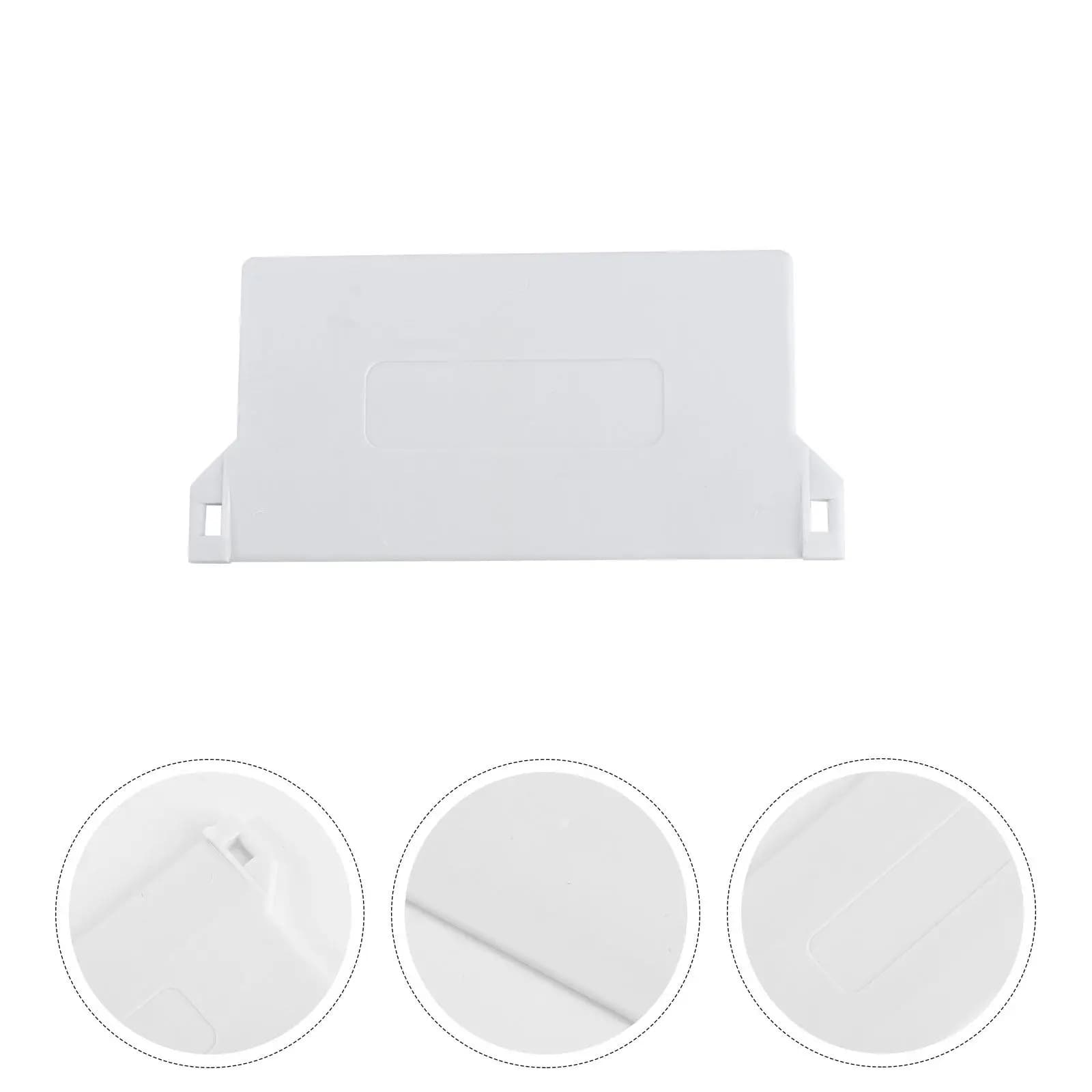 10 Pezzi Accessori per Tende Verticali, Piastra Inferiore in Plastica 89mm, Lamelle Ponderate Bianche in PVC per Finestre Domestiche