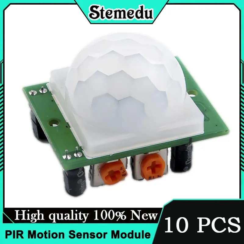 10 pcs HC-SR501 Module PIR Motion Sensor Detector Piroelectric IR Infrared Detector Adjustable for Arduino Raspberry Pi Safety alarm FAI FROM TE
