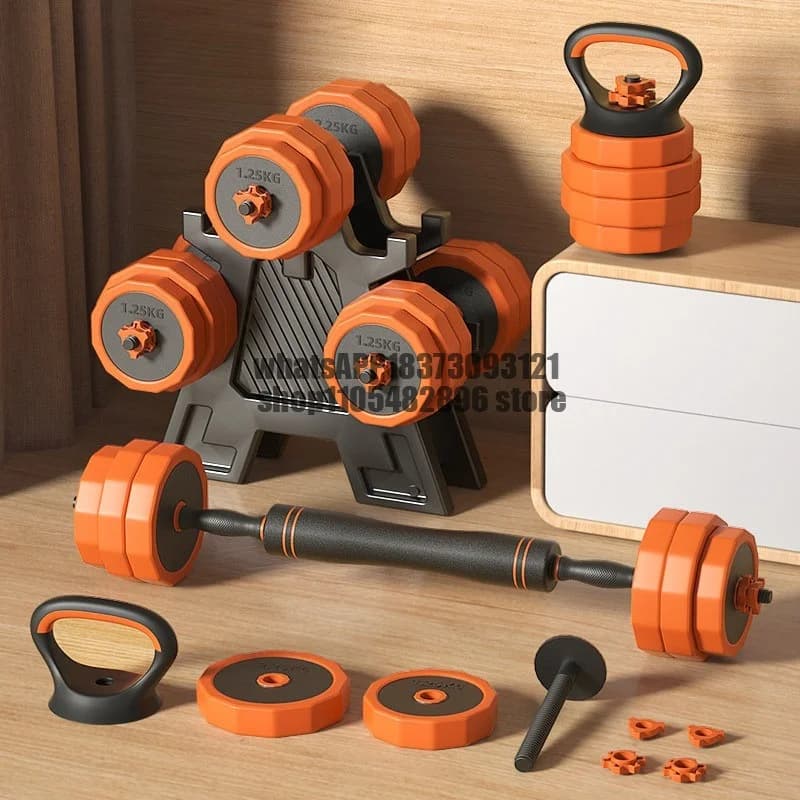 Dumbbells Men's Fitness Household Equipment Adjustable Weight Kettlebells Dumbbells Strength Training Barbell Set