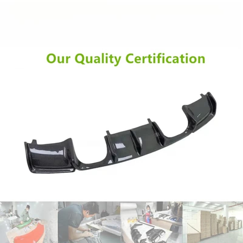 High Quality V Style Lightweight Carbon Fiber Rear Bumper Diffuser Lip Fit E92 E93 M3 2012-2014 Exterior Parts