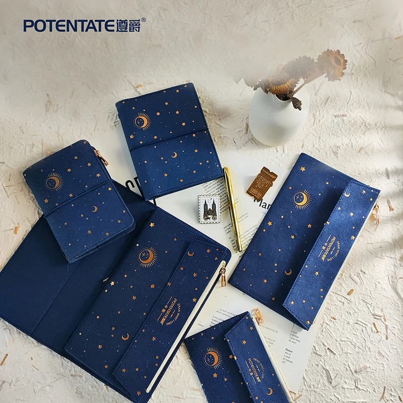 Starry Sky Watercolor Sketchbook 16 Sheets Kraft Cover 200g Drawing Paper for Marker Watercolor Pencil Mixed Media Traval book