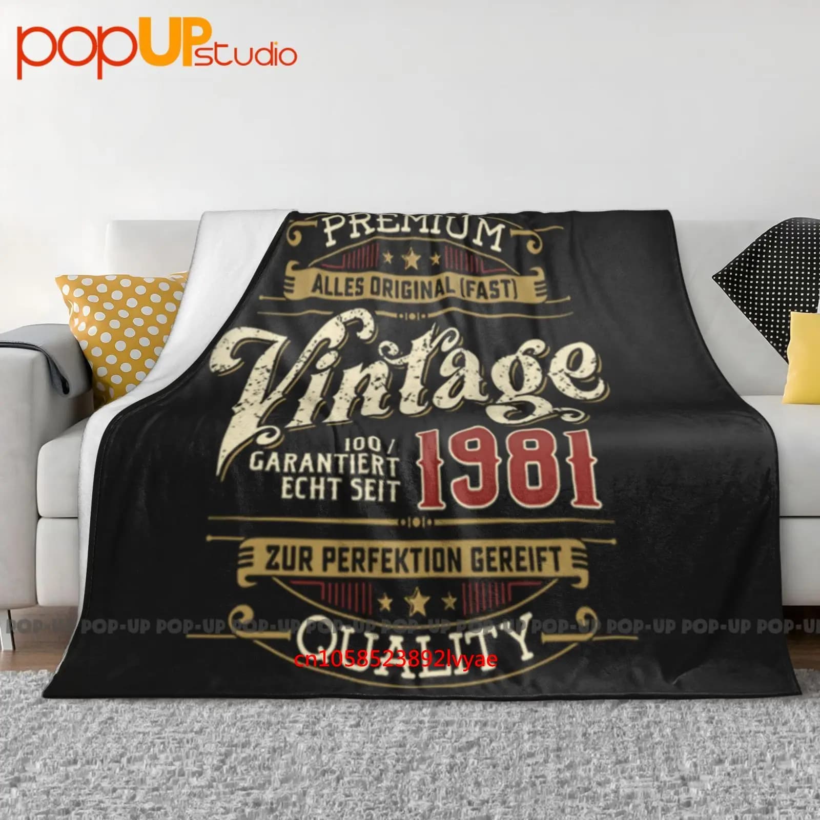 40 Ans 100 Depuis 1981 Fun Cadeau Ultra-Soft Blanket Quilt Winter Sofa Cover Bed Covers