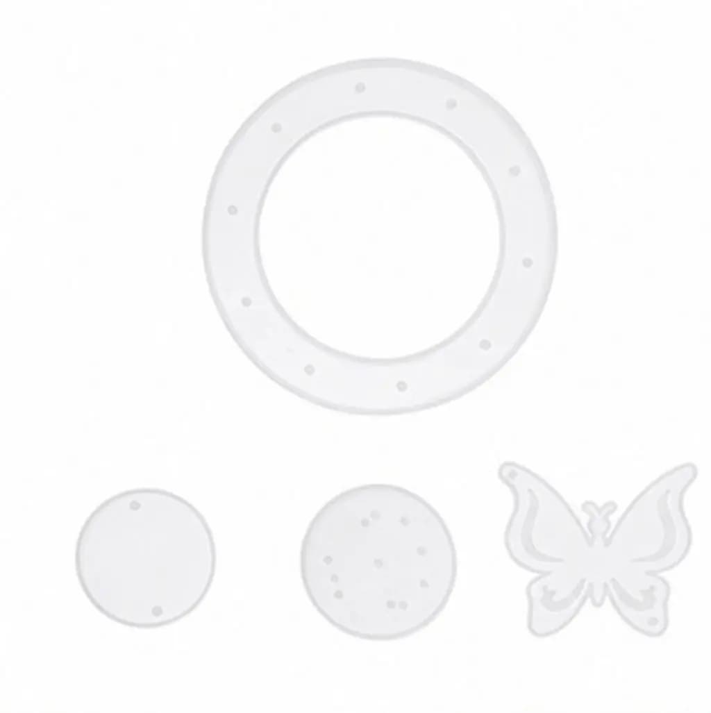 1Set Butterfly Pattern Silicone Mold for Wind Chime DIY Epoxy Resin Pendant Making Hanging Decoration Craft Jewelry Mold Set