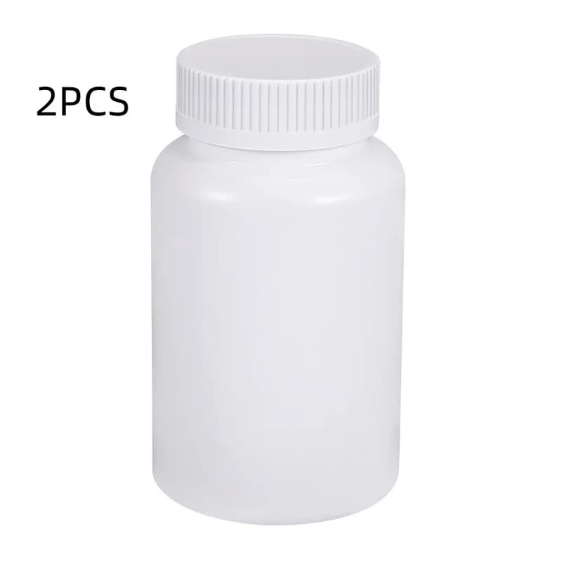 2PCS Water Cedar Plastic Solid Bottle Sample Container Medical Packaging Sealed Pill Bottle