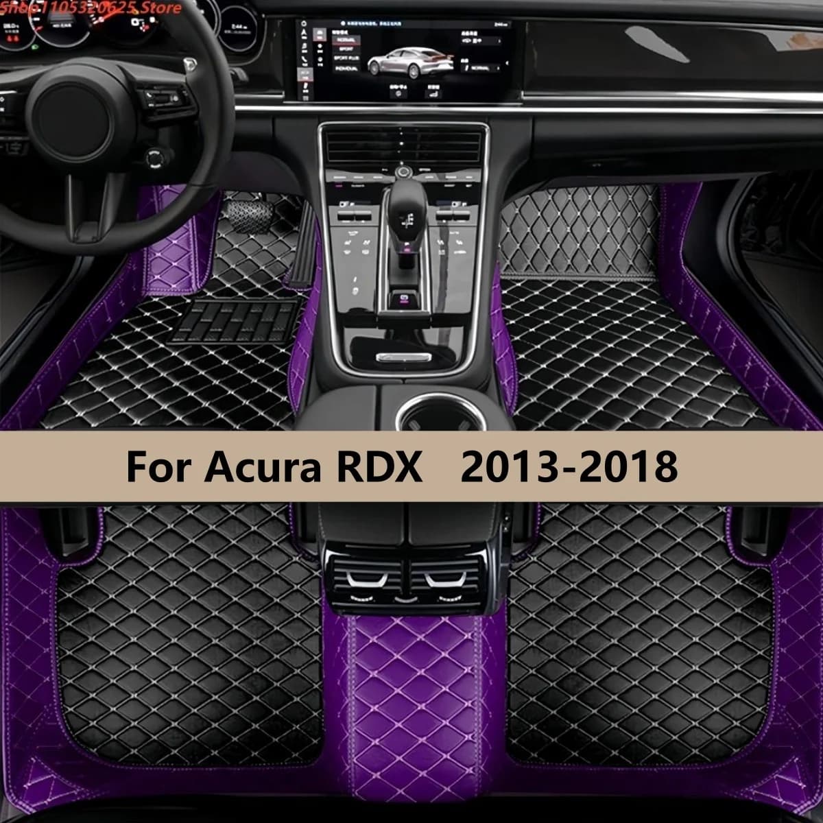 Tappetini per auto adatti per Acura RDX 2013 2014 2015 2016 2017 2018 Accessori auto Tappeto in pelle impermeabile antiscivolo