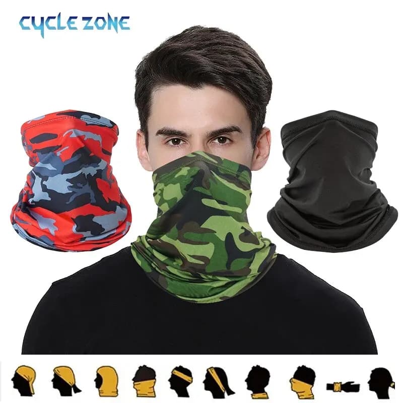 Ourdoor Ciclismo Sciarpa da equitazione Moto Uomo Donna Copri collo Pesca sportiva Bandana magica Copricapo Maschera turbante