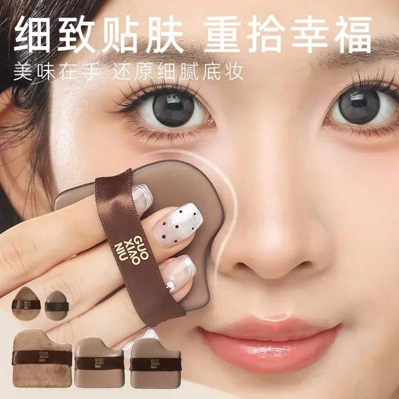GUOXIAONIU 6PCS Makeup Blender Sponge Set, Wet & Dry Dual Use Non-Absorbent Beauty Puffs for Foundation BB Cream Loose Powder