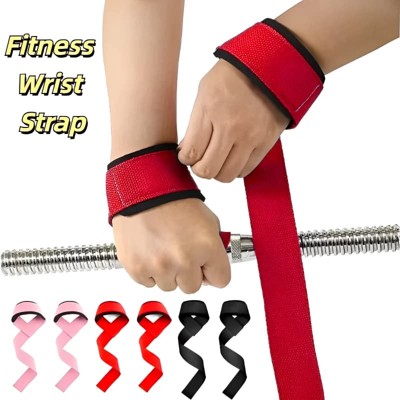 Wrist Straps for Weight Lifting Strength Training Adjustable Anti-Slip Gym Fitness Lifting Strap Support Sports Grip Band Arms Wrap