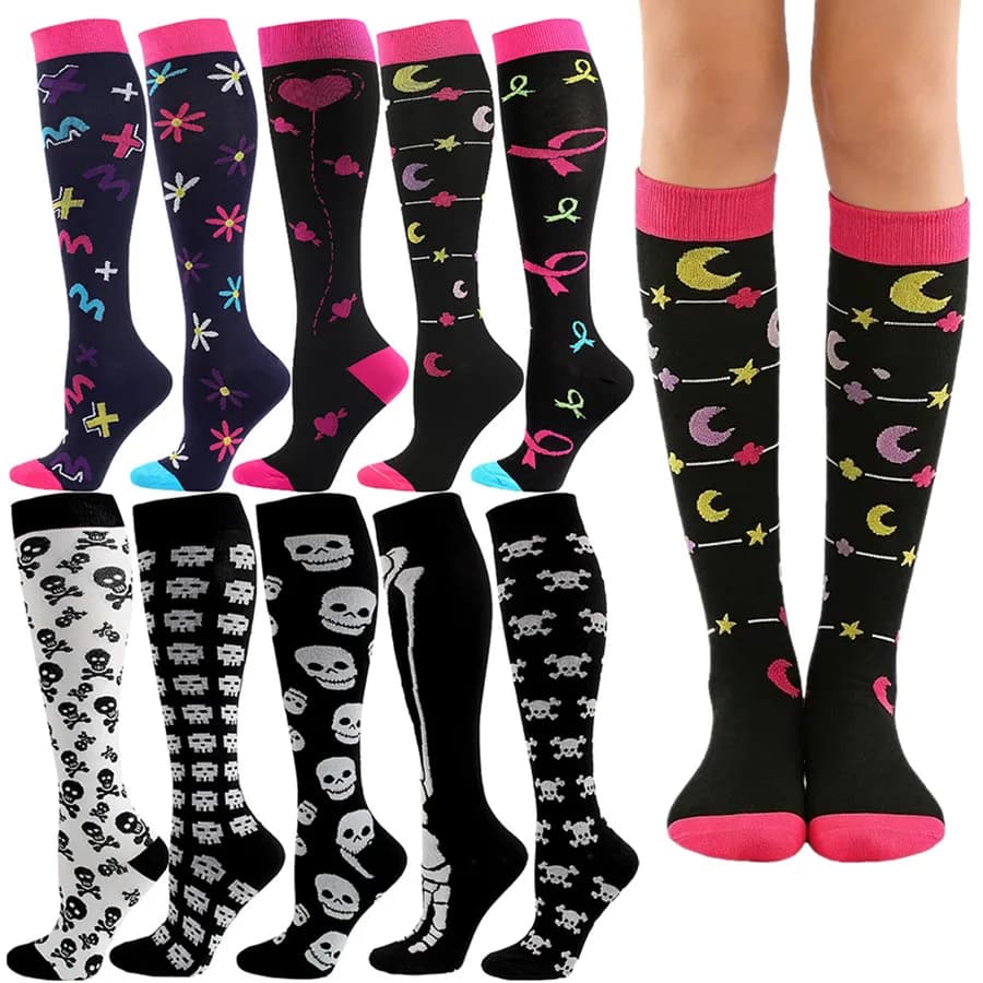 1/10 paia uomo donna ciclismo corsa yoga sport calzini a compressione calcio atletico basket rugby escursionismo tennis skateboard