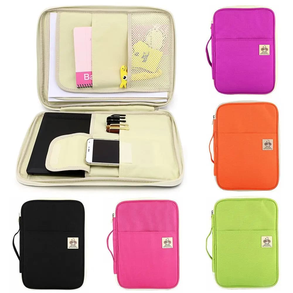 Travel Wallet A4 conference folder with zipper case for documents bag Organizer for File multifunction conference package