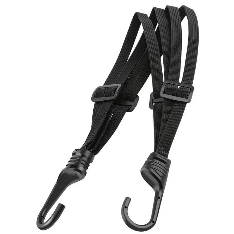 Universal Black Motorcycle Luggage Strap Moto Helmet Net Luggage Helmet Retractable Elastic Rope Fixed Strap 60/90CM