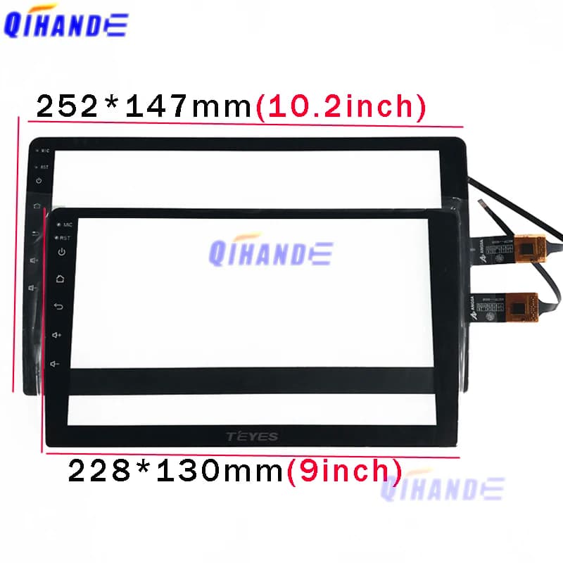 Nuovo 2.5D 9 10.2 POLLICI Touch Per Junsun V1 Pro Android 9.0 Lettore Multimediale Touch Screen Pannello di Vetro