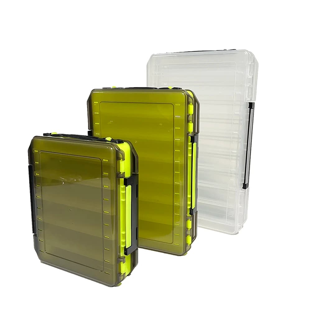 Double-sided bait box, fake baits, soft baits, fishing hook Mino, fishing gear box, multifunctional box for accessories