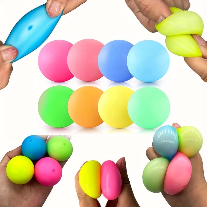 1 Pezzo Pallina Antistress Morbida, Giocattolo Sensoriale Antistress in Pasta, Fidget Sensoriale per le Mani, Premio per la Classe, Regalo di Halloween e Natale per Bambini