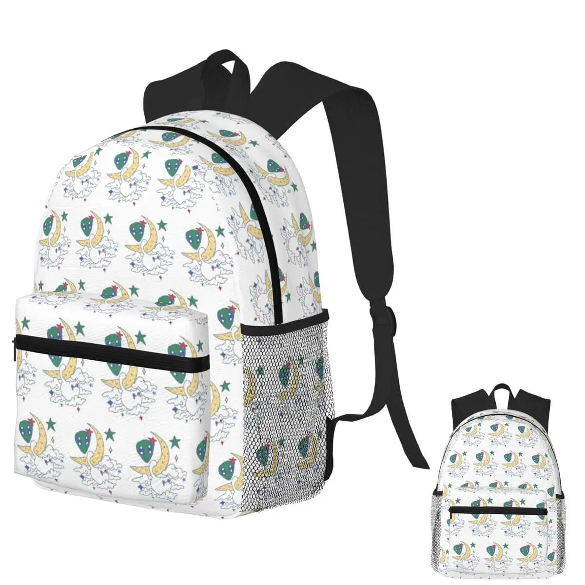 The Cat Is The Alien Student Backpack School Bag Hiking Travel Daypack for Boys Girls Fashion Bookbag Shoulder Bags