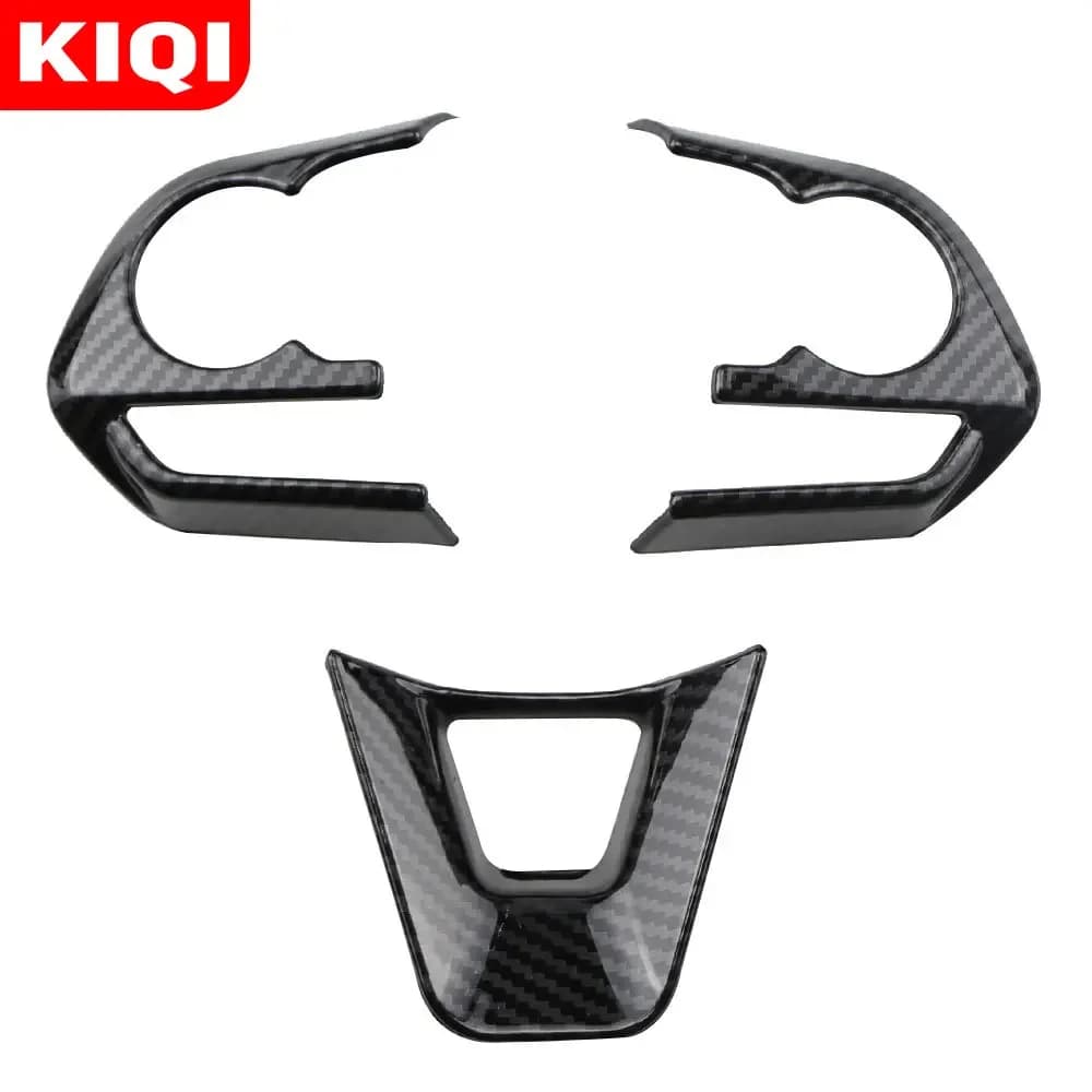 KIQI steering wheel button panel adhesive for Toyota RAV4 RAV 4 Corolla Avalon 2019 2020 accessories