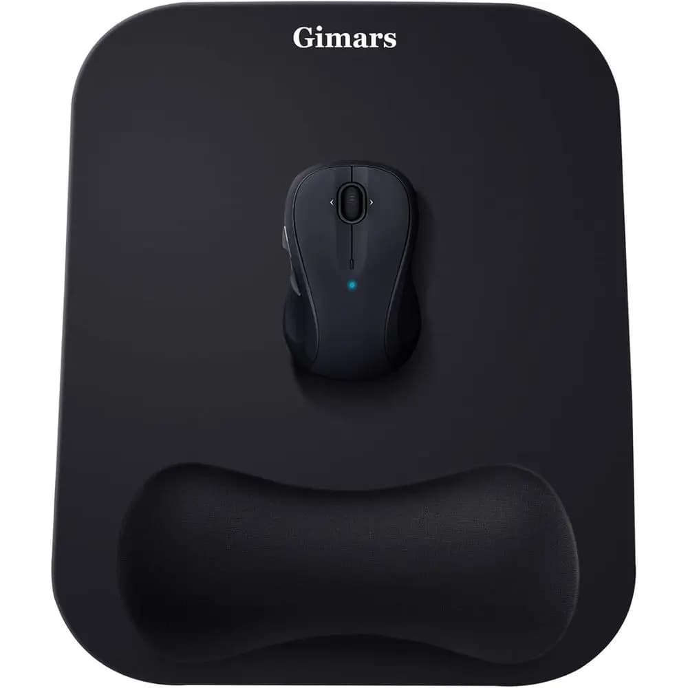 Tappetino per Mouse Ergonomico in Memory Foam con Supporto per il Polso per Laptop, Computer, Gaming e Ufficio
