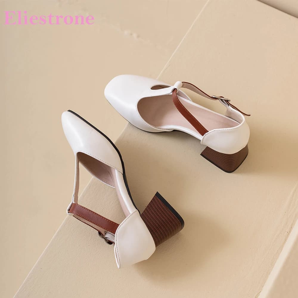 2026 Summer Fashion Women Sandals 5cm Med Chunky Heels Office Lady Daily Shoes Oversize Large Plus Size 11 45 47