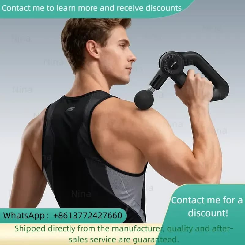 Beoka D3 MAX 16-24kg Deep Tissue Massage Guns 7-15mm Variable Amplitude 8 Massage Heads 6 Arm Angle Adjustment Massage