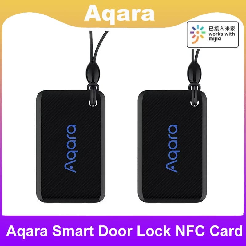 Aqara Smart Door Lock Supporto scheda NFC Aqara Smart Door Lock N100 P100 Series App Control EAL5 + Chip per la sicurezza domestica Scheda NFC