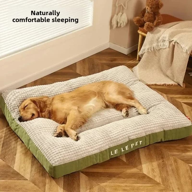 Spaziosa cuccia per cani in peluche con copertura rimovibile - Supporto ortopedico e nido per animali lavabili in lavatrice per cani di tutte le dimensioni, antiscivolo e accogliente Ke