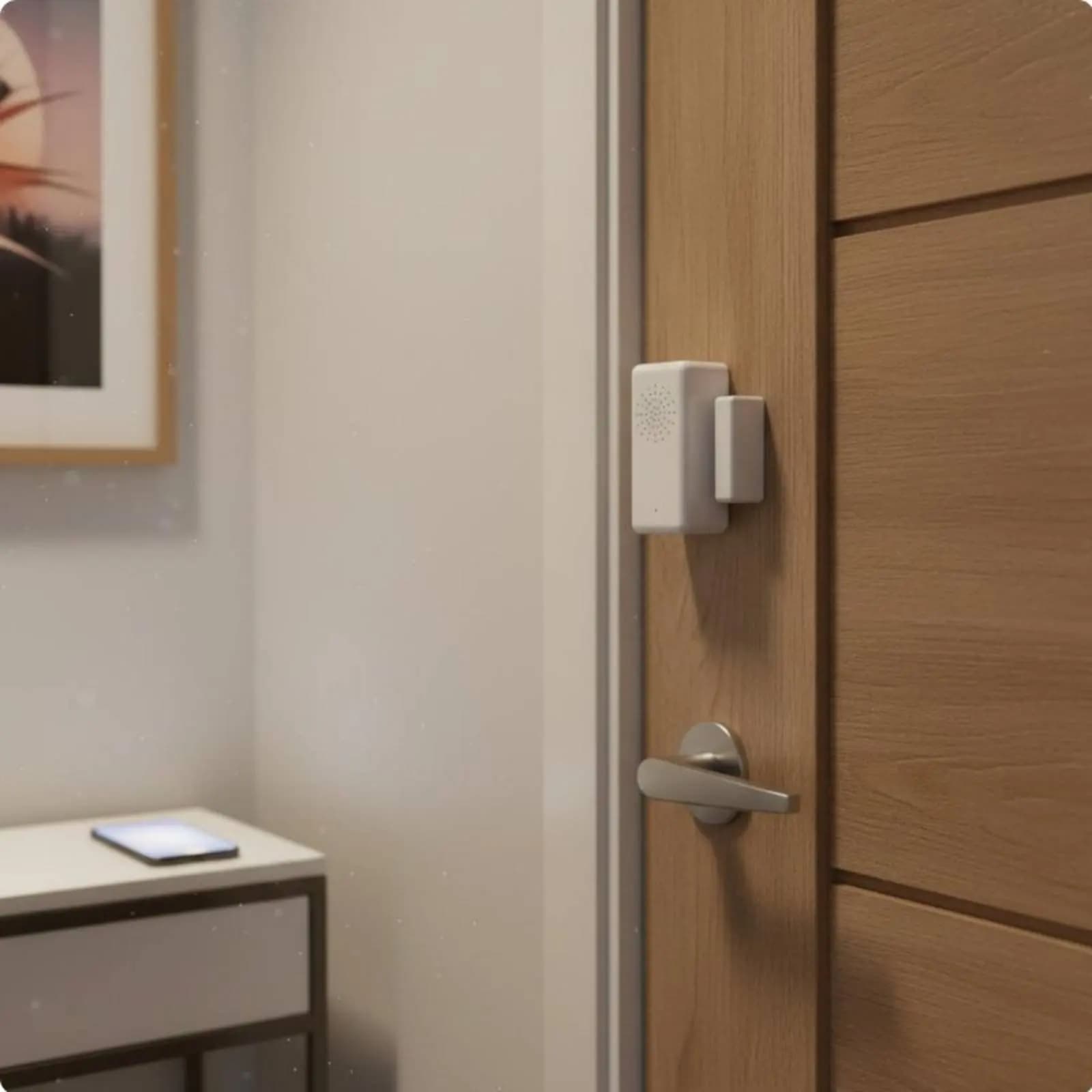 WiFi Door and Window Monitor Instant Alerts WiFi Door Monitor Wireless Electromagnetic Contact Alarm Distant Monitoring