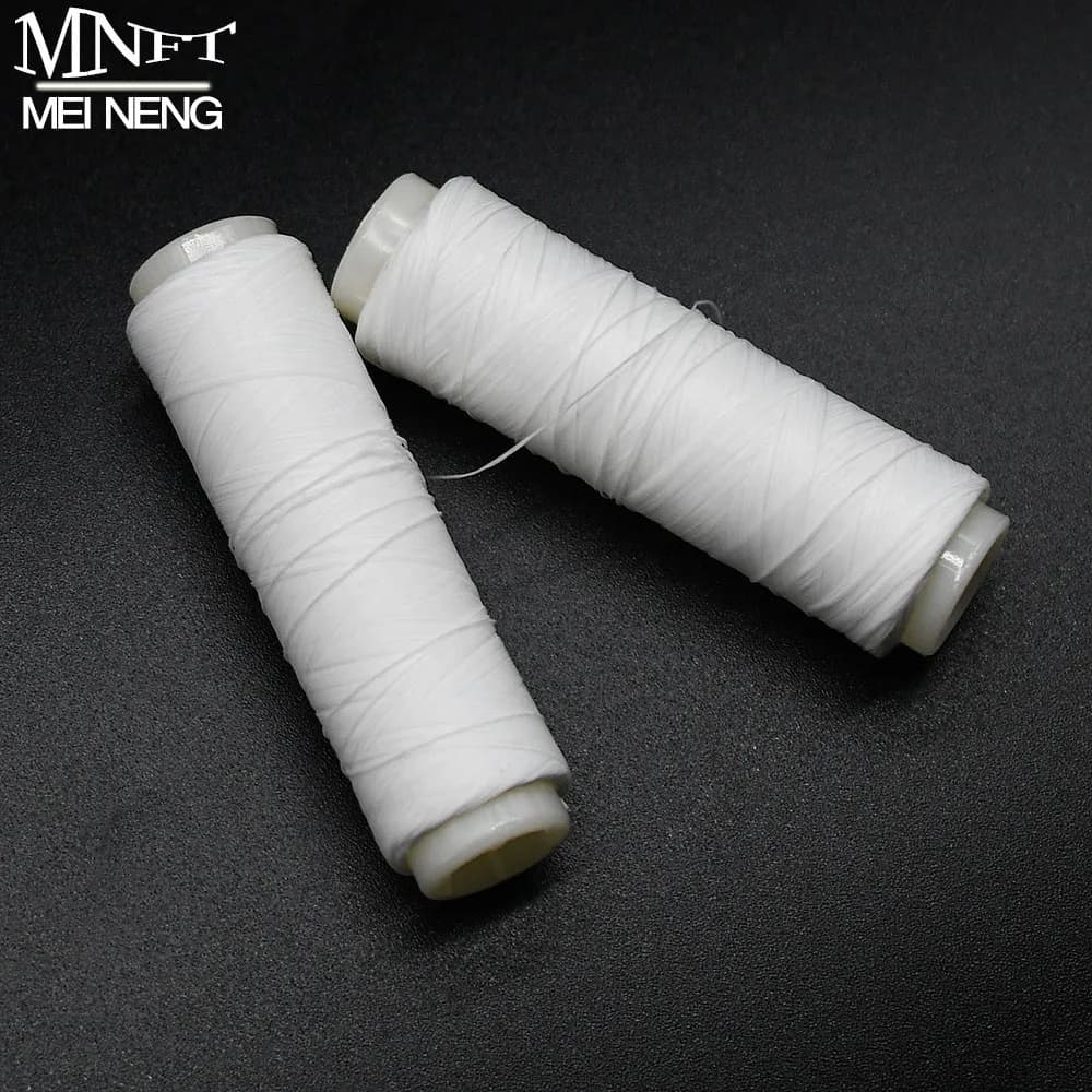 2Pcs Bait Elastic Thread Sea Fishing Tying Material Stretchy Clear Sea Fishing Line Keeping Bait on Hook