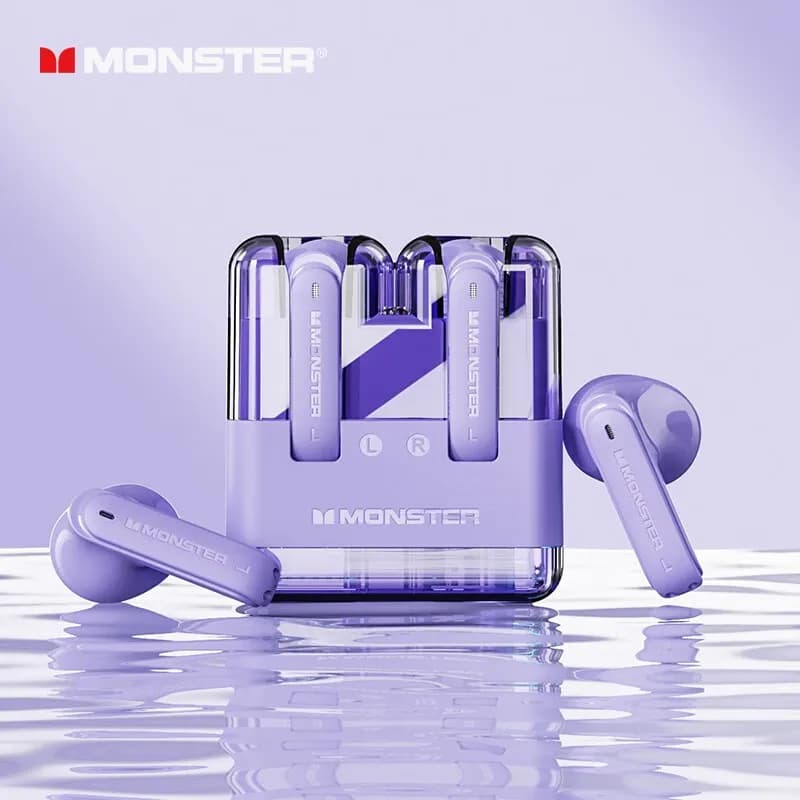 Monster XKT12 Wireless Headphones Bluetooth 5.3 TWS Hifi Stereo Gaming Sport Music Waterproof earphones HD call with microphone Headset