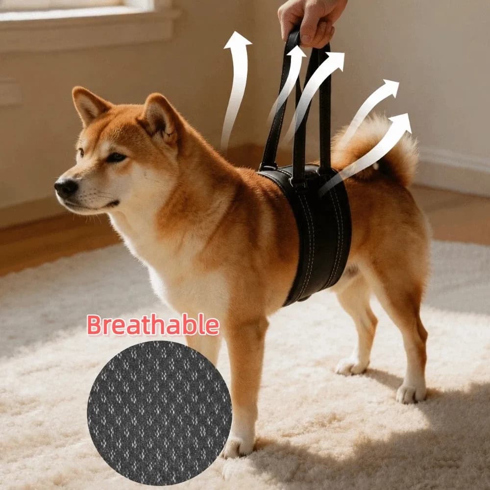 Adjustable Dog Lift Harness Breathable Convenient Handle Dog Support Recovery Sling Multifunctional Wear-resistant