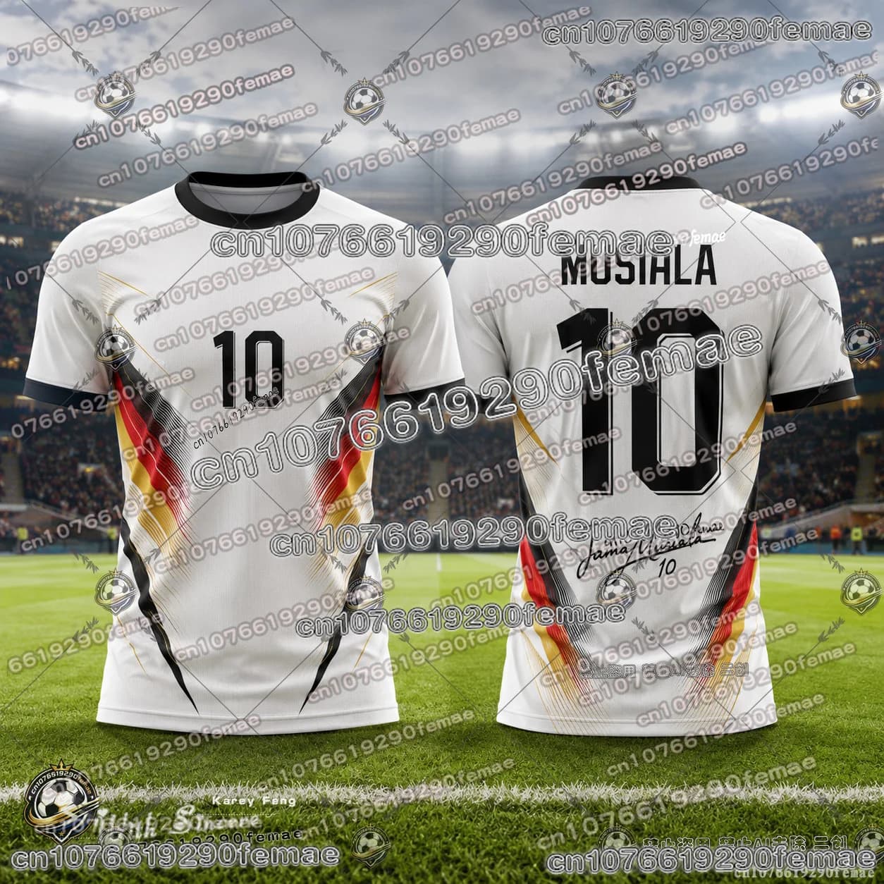 New 2026 Germany Football Team Jersey Special Edition Casual Sports Tee Breathable Comfortable Soccer Shirt for Kids Adults