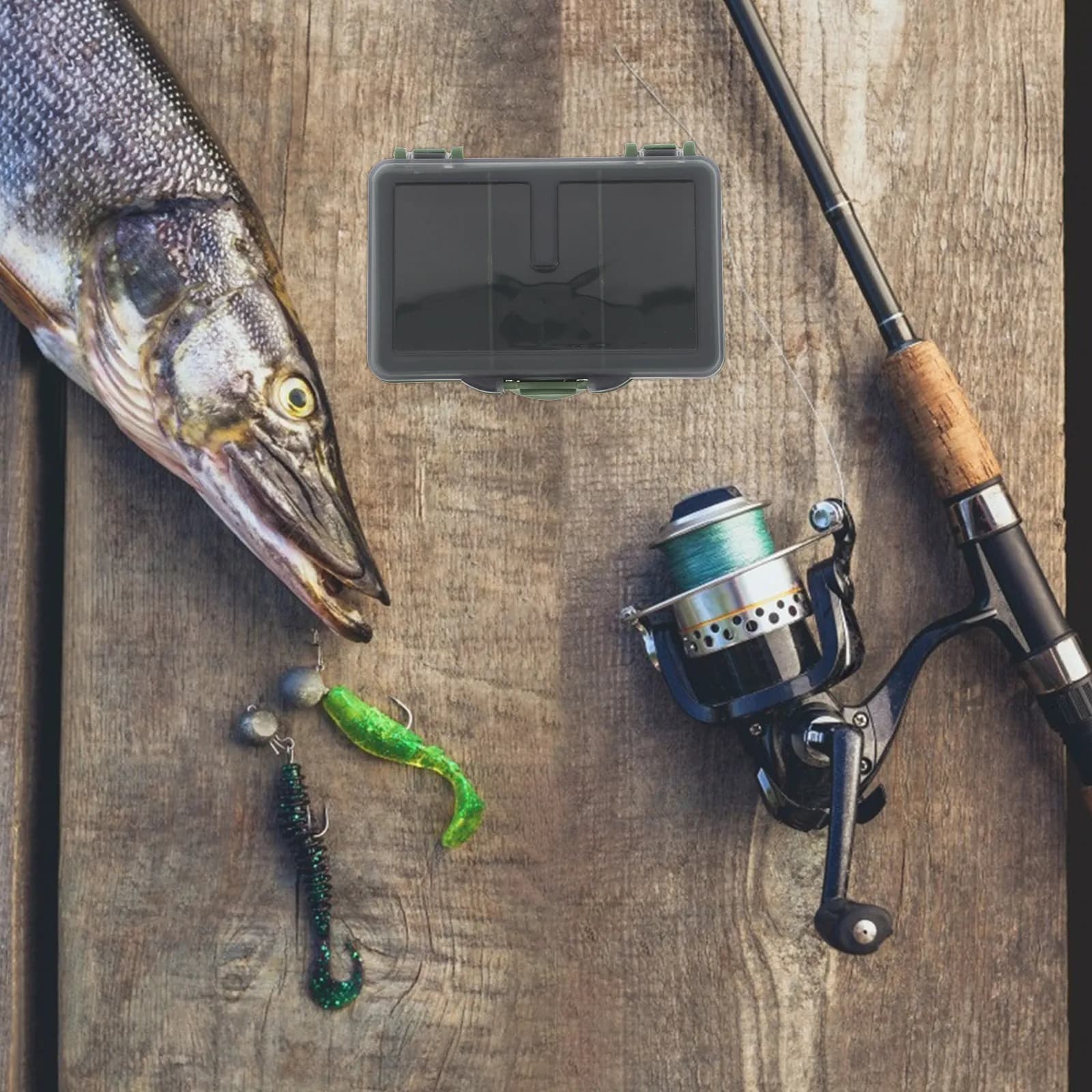 Fishing Lure Storage Box Multifunctional Compact Lightweight Large Capacity Fishing Organizer Small Tackle Box Bait Tray