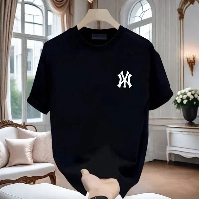 New 2026 men's printed short sleeved T-shirt fashionable summer thin breathable comfortable casual men's and women's styles
