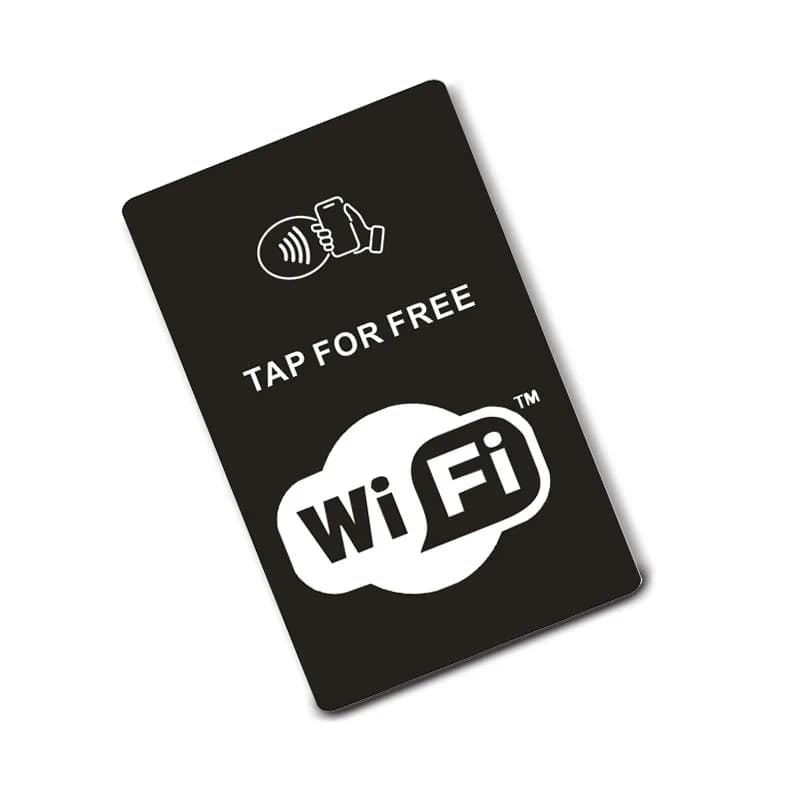 Condividi Wi-Fi con una scheda NFC Collega perfettamente gli ospiti al tuo Wi-Fi