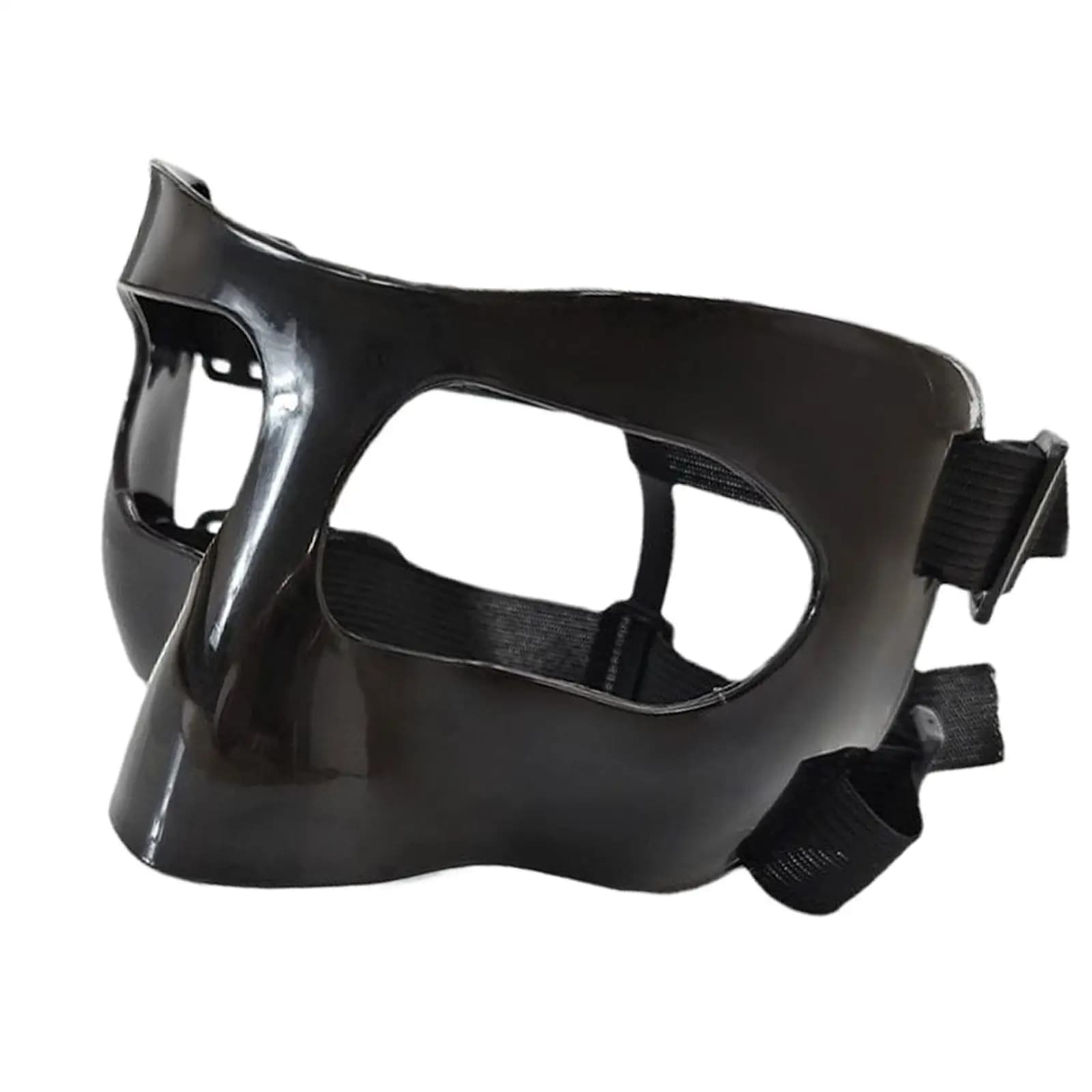 Maschera da basket Protezione per il viso per maschera sportiva con cinturino regolabile per naso spezzato