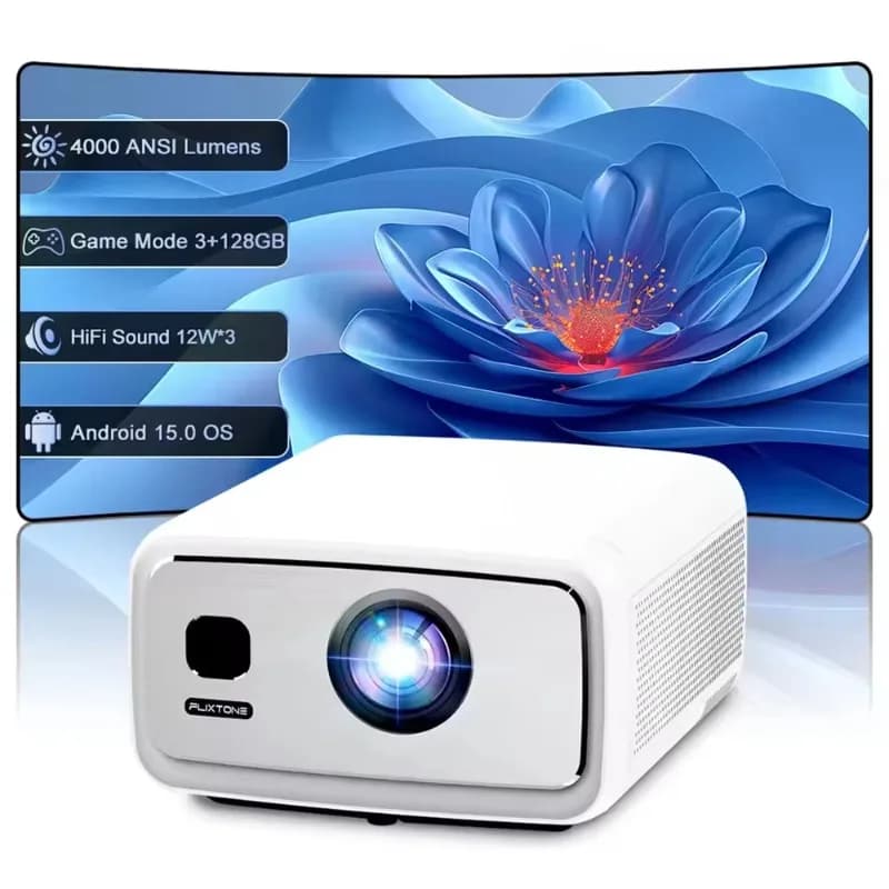 D10S Projector 4K V660 Chip 3+128G Video Projector Home Cinema Smart Big Screen Mini Proyector