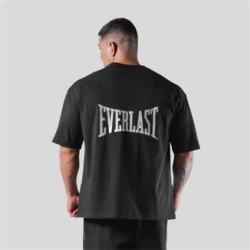 LYFT t-Shirt da uomo comune magliette Oversize estive maglietta con stampa di lettere in cotone abbigliamento sportivo Streetwear abbigliamento da palestra maschile Me