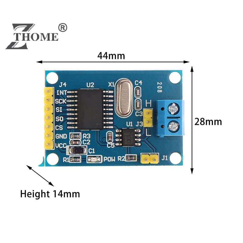 MCP2515 CAN Bus Driver Modulo Scheda TJA1050 Ricevitore SPI Per 51 ARM Modulo di Interfaccia Controller Per Arduino Kit FAI DA TE