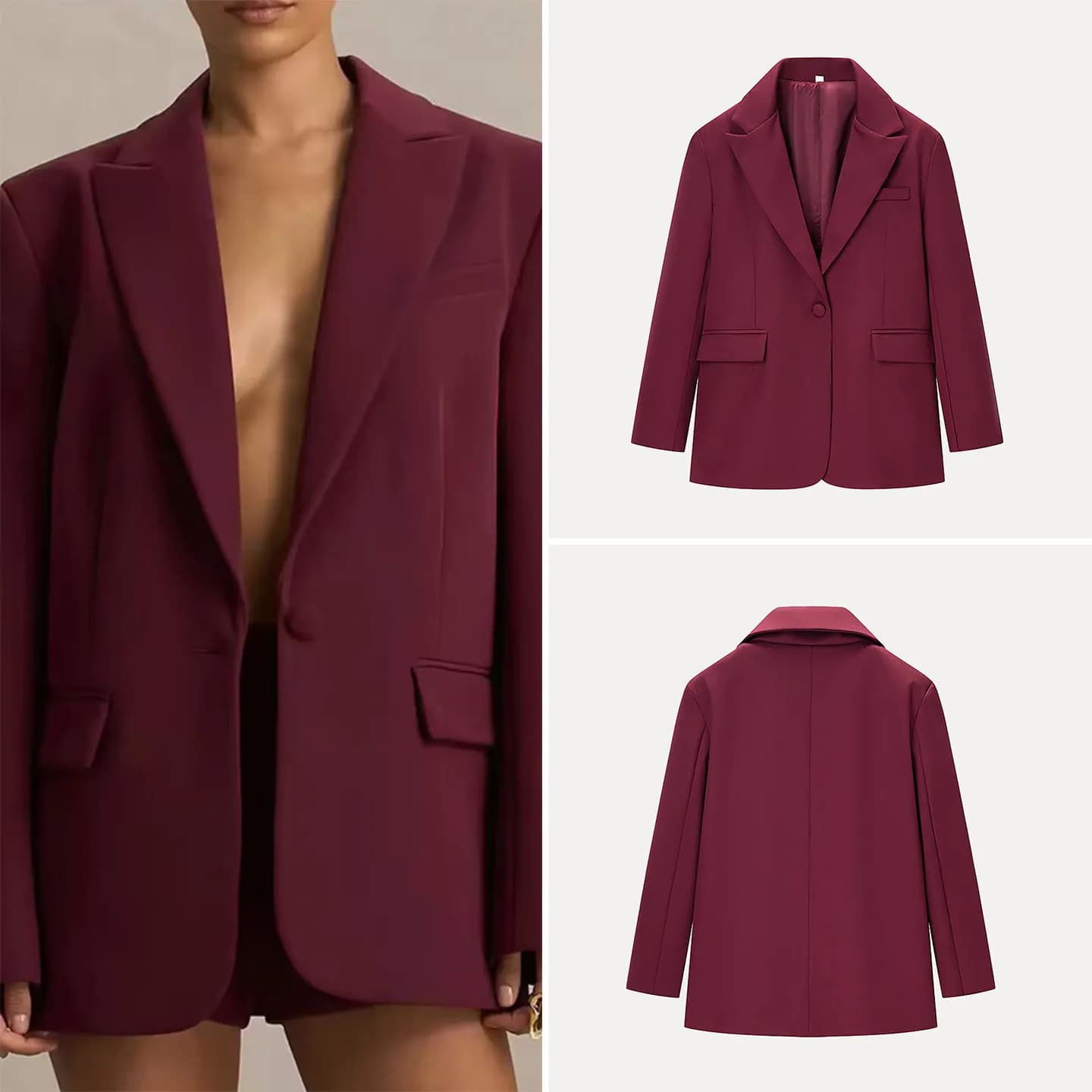 Giacca Elegante da Donna ZADATA, Stile Semplice e Personalizzato con Cintura in Vita, Maniche Lunghe per Uso Quotidiano, Collezione Inverno 2025