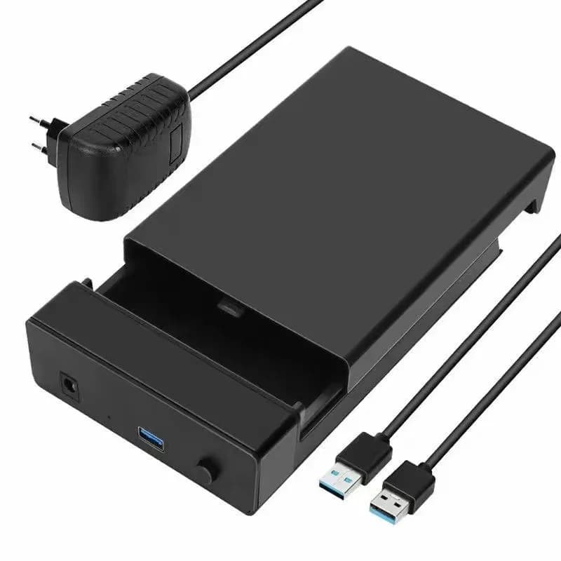 Tool‑Free 2.5/3.5 Inch SATA Hard Disk Enclosure, Hollow Heat Dissipation USB3.0 External HDD SSD Case
