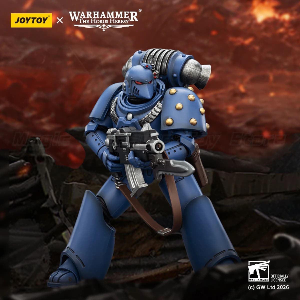 【Disponibile】JOYTOY Warhammer 40K Ultramarines MKVI Tactical Legionary 1/18 Action Figure