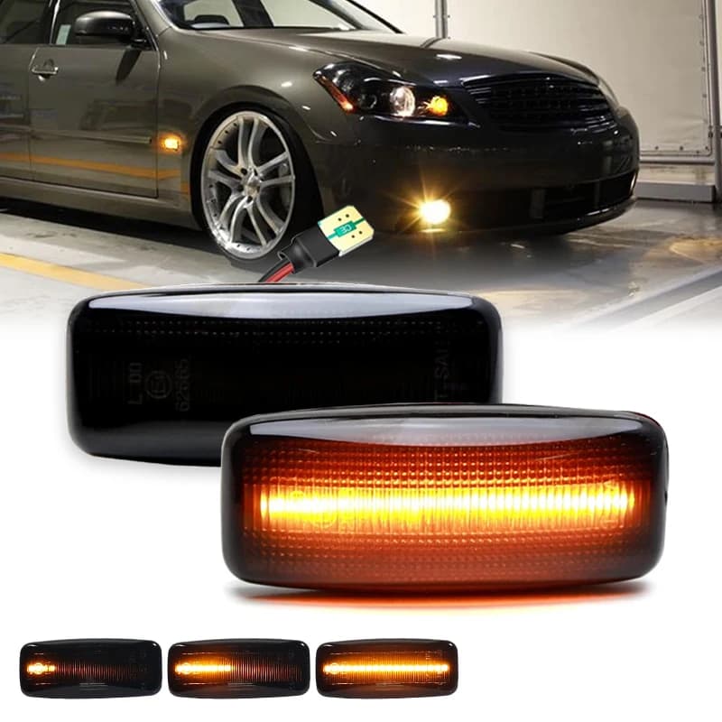 Per Infiniti Y50 M35 M45 S50 FX35 FX45 QX60 JA60 Per Nissan Teana Safari Fuga Almera Dinamico Led Indicatori Laterali Lampeggianti Indicatori