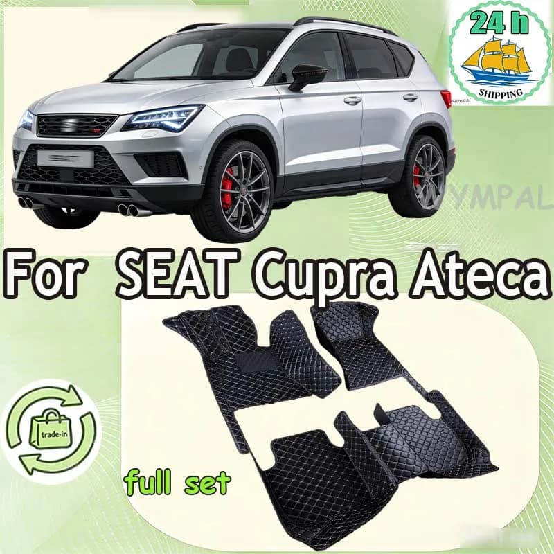 Car mats for SEAT Cupra Ateca KH7 2016 ~ 2022 Car mats Protective Mats Leather mat Interior accessories Car accessories