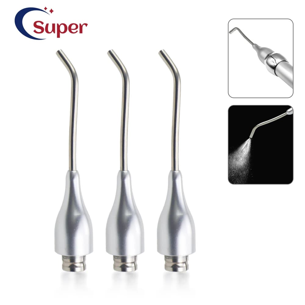 3 pcs Dental Prophylaxis casting tips Air polishing knob Hygiene Hygiene Airflow for prophylaxis Whitening of teeth Pen angle