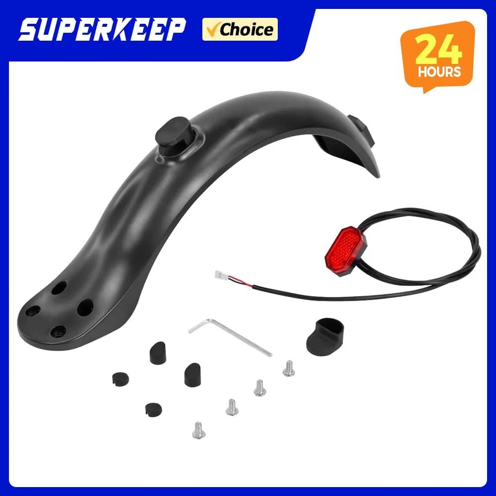 Per set di parafanghi per scooter elettrici 4 parafanghi a vite accessori applicabili parafango posteriore scooter a quattro fori con fanale posteriore
