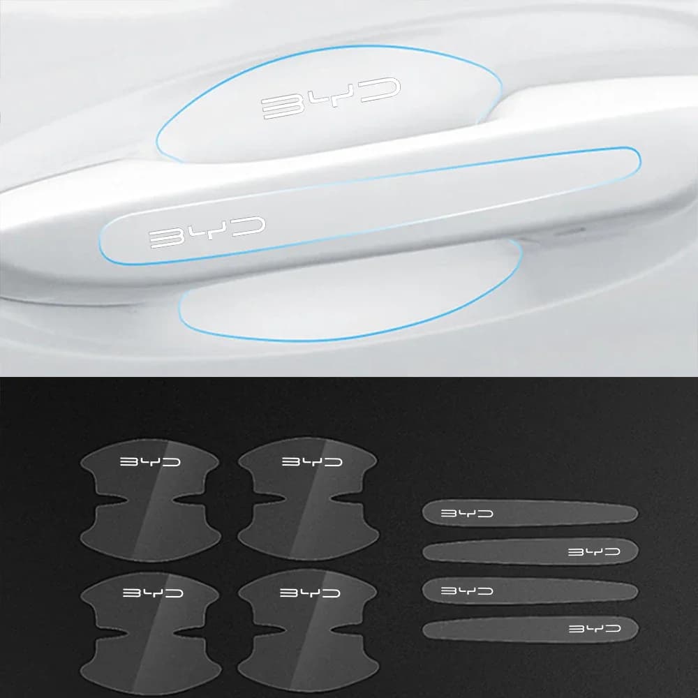Car Door Handle Transparent Protection Exterior Door Bowl Sticker for BYD Alto 3 Act 3 Tang F3 E6 Dimi Yuan Song Plus EV F0