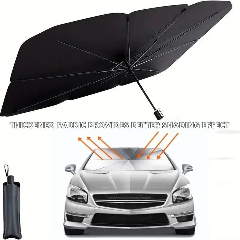 Parabrezza anteriore per auto Ombrello parasole Protezione solare estiva Parasole Blocco forniture di raffreddamento per interni auto