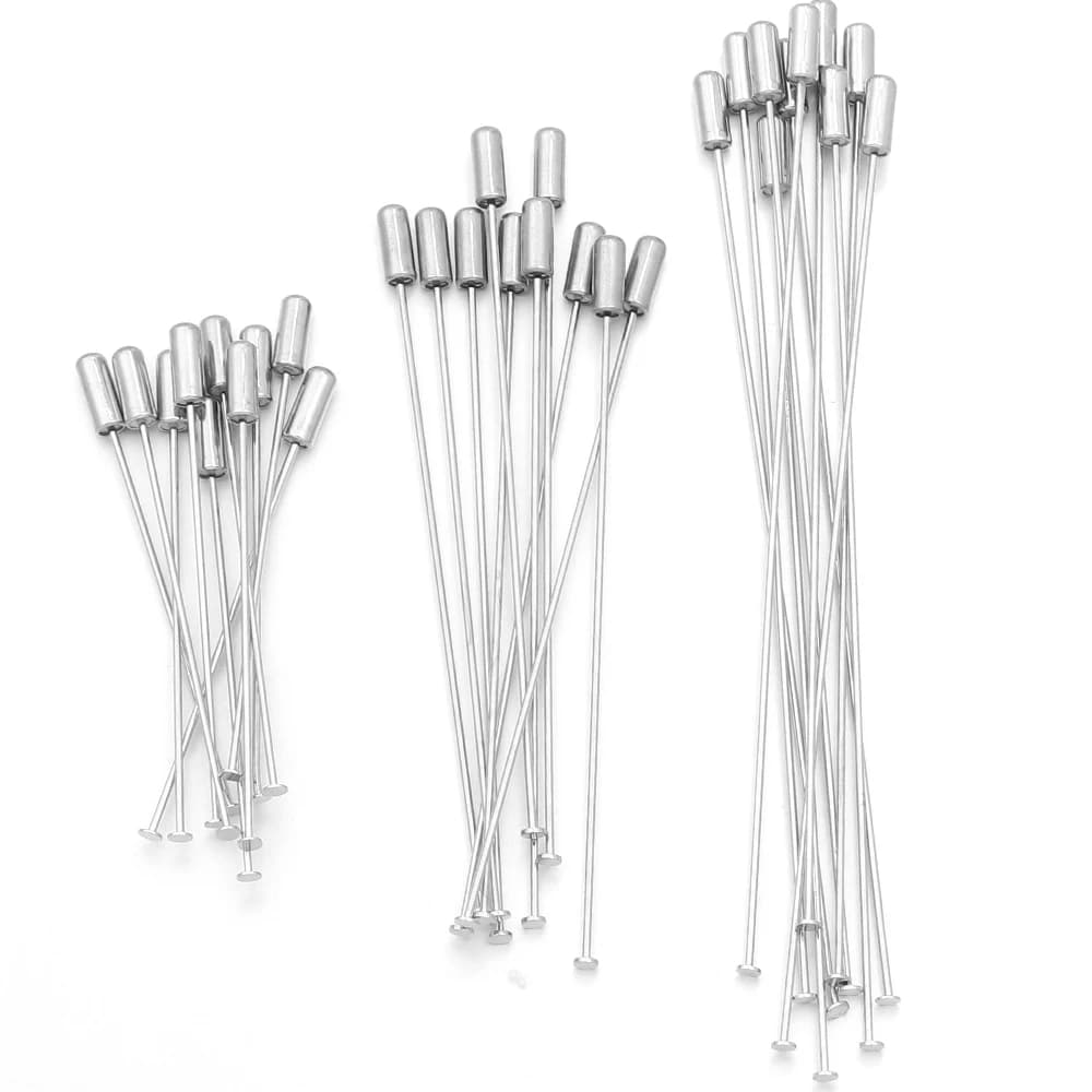 10 pz. spille in rame da 60/90/120 mm con testa piatta e fermaglio di sicurezza per creazione gioielli fai da te, spille per risvolto, cappelli e accessori