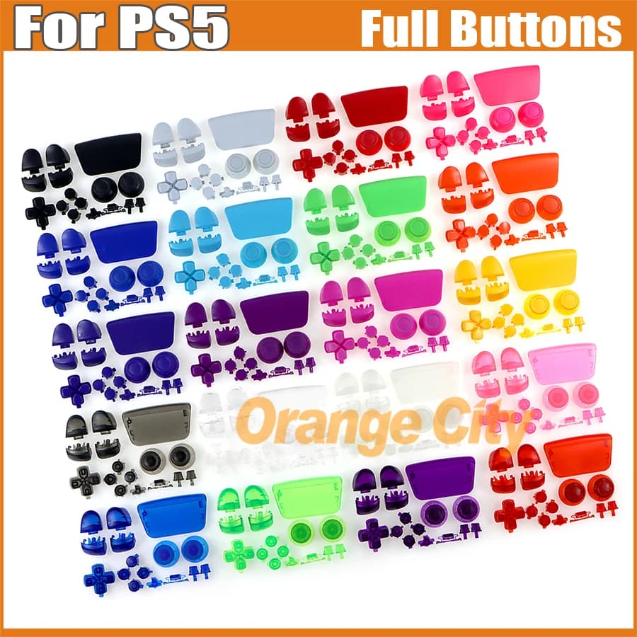 30 Set di Pulsanti Completi per Gamepad PlayStation 5 V3.0, Kit di Pulsanti Colorati per Controller PS5 V3, Accessori di Ricambio